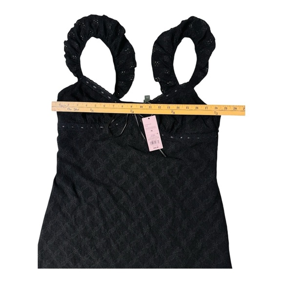 Women's Ruffle Sleeve Eyelet Mini A-Line Dress - Wild Fable Size XL - Picture 5 of 7